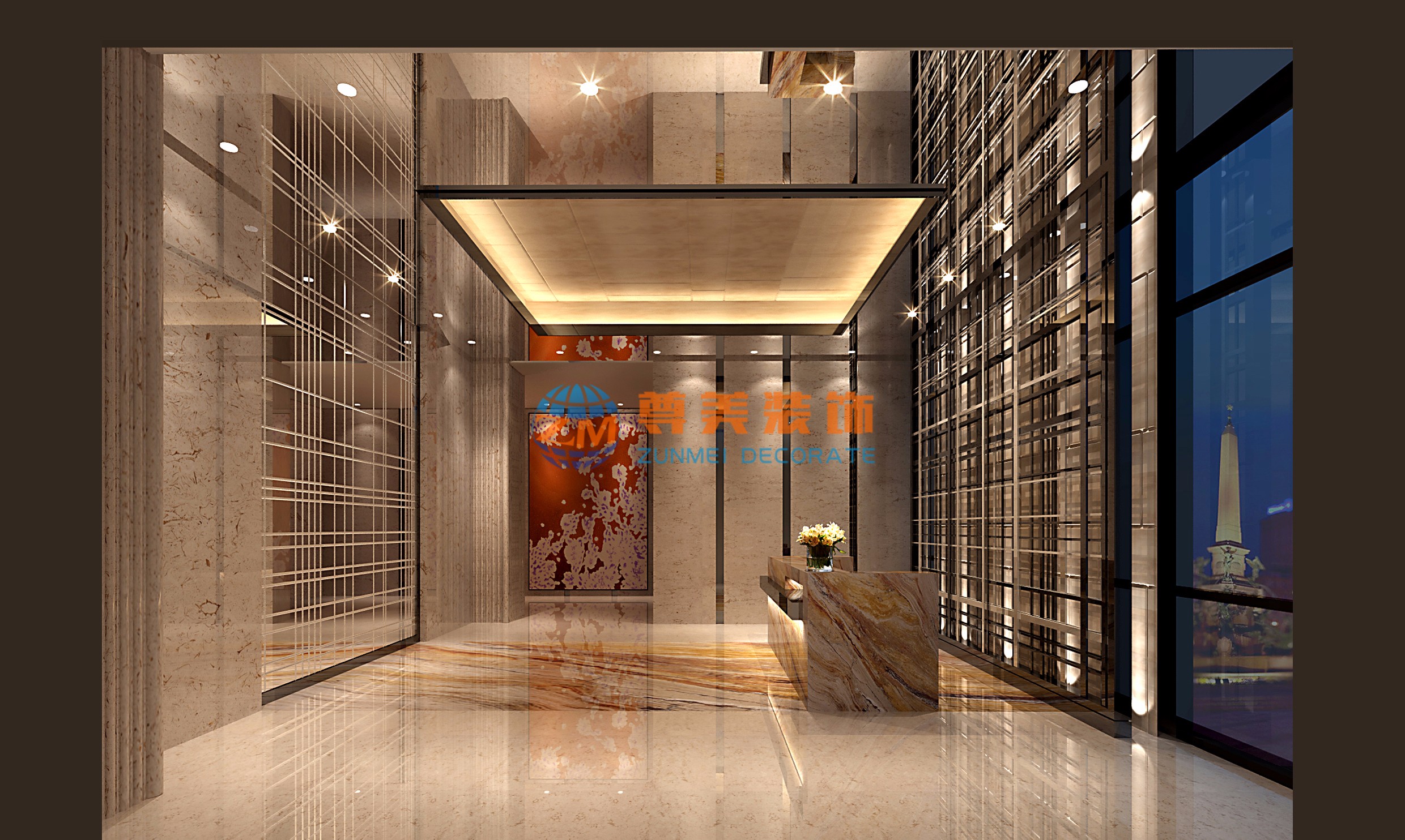 北京富力又一城酒店公寓售樓中心接待大堂